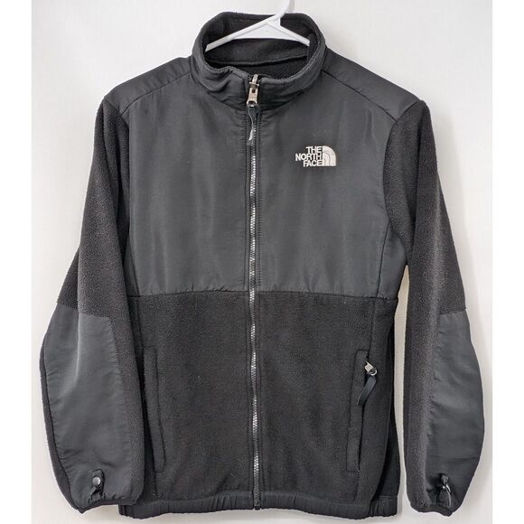 The‎ North Face Girls Medium Black Polartec Fleece Full Zip Jacket Zip Pockets - Picture 6 of 11